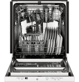 GE GDT226SGLWW - 24 in. Top Control Flush-Mount Dishwasher with 51 dBa Sound Level & Condensate Dry - White