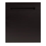ZLINE 24 in. Top Control Dishwasher with Stainless Steel Tub and Traditional Style Handle, 52dBa (DW-24) [Color: Oil Rubbed Bronze] - (DWORBH24)