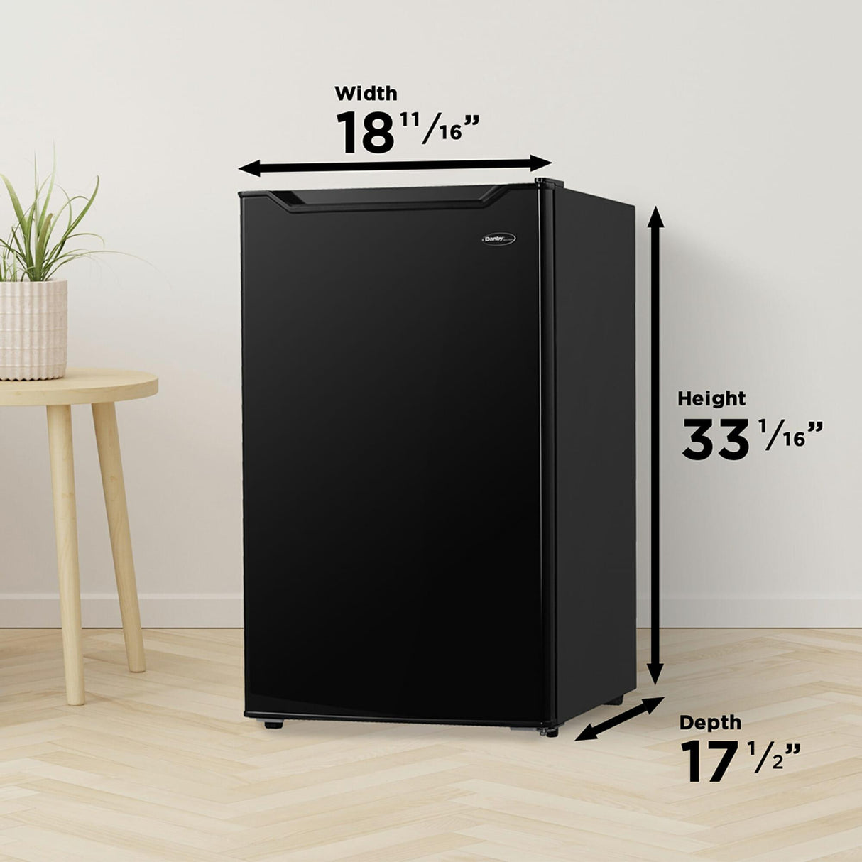 Danby 3.2 cu. ft. Compact Fridge in Black - (DAR032B1BM)