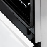 ZLINE Autograph Edition 48" 6.0 cu. ft. Dual Fuel Range with Gas Stove and Electric Oven in DuraSnow Stainless Steel with White Matte Door with Accents (RASZ-WM-48) [Color: Champagne Bronze] - (RASZWM48CB)