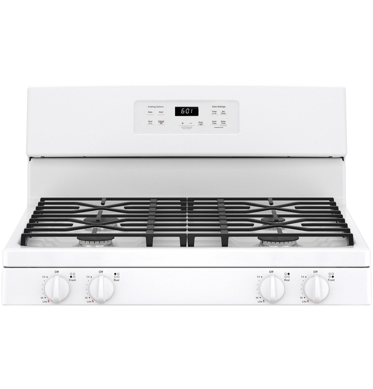 GE JGBS61DPWW - 30 in. 4.8 cu. ft. Gas Range with 4 Sealed Burners - White