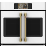 Café CTS90FP4ZW2 wall oven handle and hardware detail