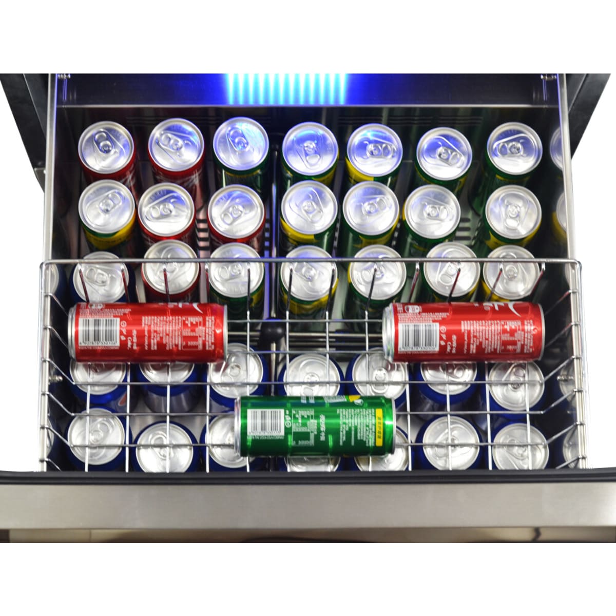 Forno Capraia FWCDR662824S 24 Inch Dual Zone Wine Cooler with 16.25 Cu. Ft. Capacity, 108 Bottle Capacity, 9 Sliding Wine Shelves, Digital Thermostat, Touch Controls, Double Pane Anti-UV Glass Door, Auto Defrost and Charcoal Filter