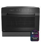 GE Profile PZF560HGWBB smart compact dishwasher in Black
