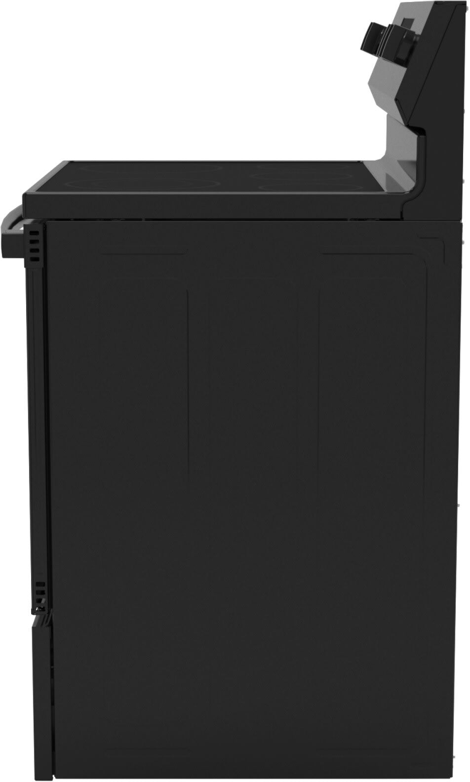GE GRF500PVBB 30-inch Electric Range Black - Cooktop Detail