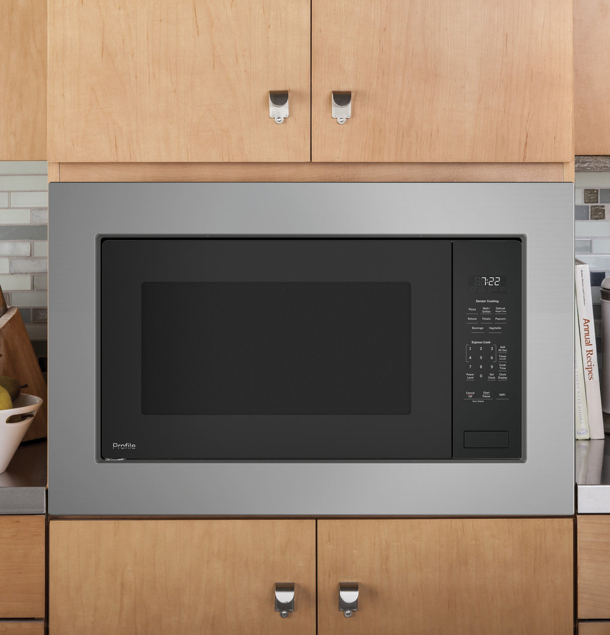 GE Profile PCWK22U1WDD microwave feature highlight
