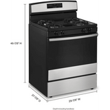 Amana AGR6603SMS 30" 5.0 cu. ft. Freestanding Gas Range in Stainless Steel