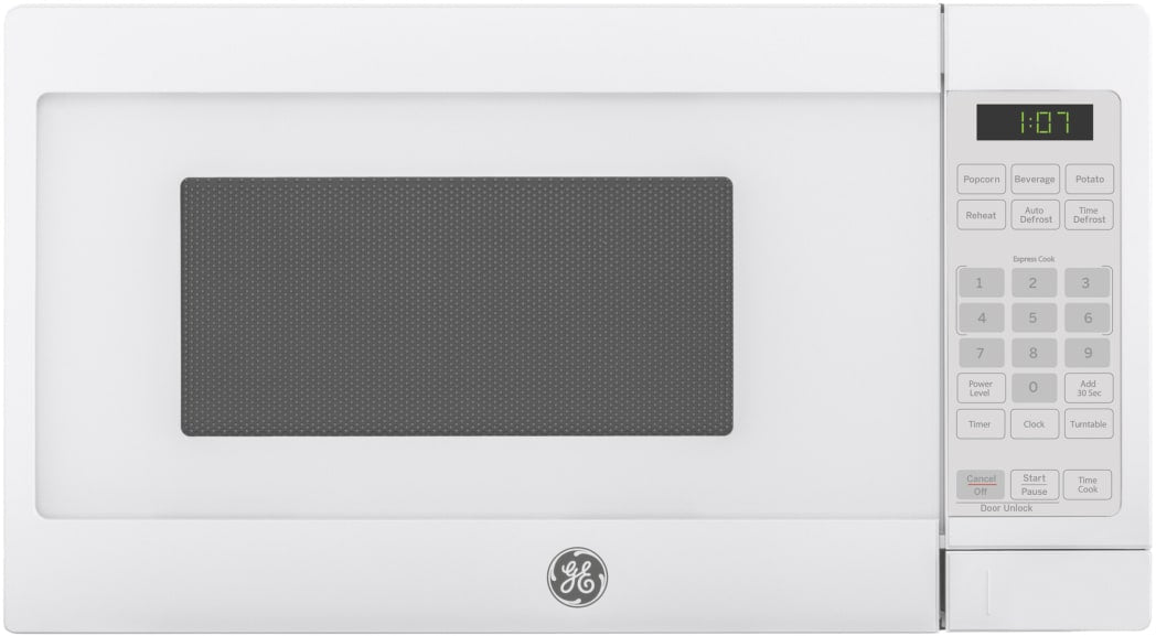 GE 0.7 Cu. Ft. Spacemaker Countertop Microwave Oven with Optional Hanging Kit - White GCHK07N1WWW