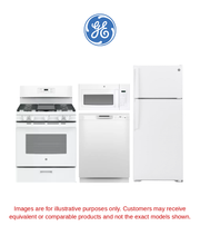 4-Piece Full Kitchen Package (Stove + Microwave + Dishwasher + Refrigerator) - Premium