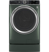 GE Profile GFR0728PWGN laundry riser with drawer open