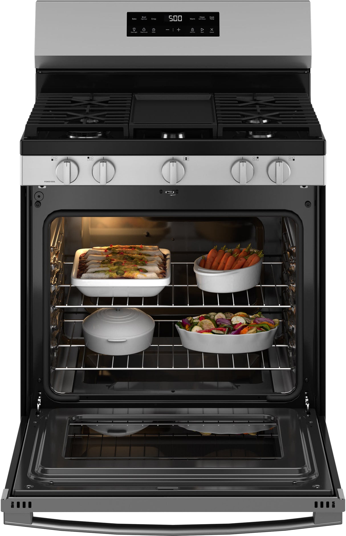 GGF500PVSS GE 30in Free-Standing Gas Range Stainless - Capacity