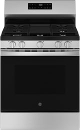 GGF500PVSS GE 30in Free-Standing Gas Range Stainless - Front View