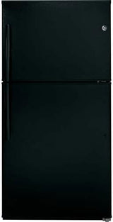 GE GIE21GTHBB Top-Freezer Refrigerator Black - Front View