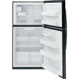GE GIE21GTHBB Top-Freezer Refrigerator Black - Interior View
