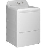 GE 6.2 cu. ft. Capacity Vented Gas Dryer with Auto Dry, Up To 120 ft. Long Venting and Shallow Depth - White