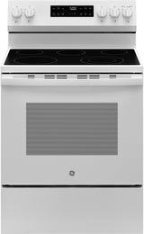 GE GRF500PVWW 30-inch Electric Range White - Front View