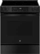 GE GRS500PVBB 30-inch Slide-In Electric Range Black - Front View