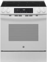 GRS500PVWW GE 30-Inch Freestanding Gas Range White front view