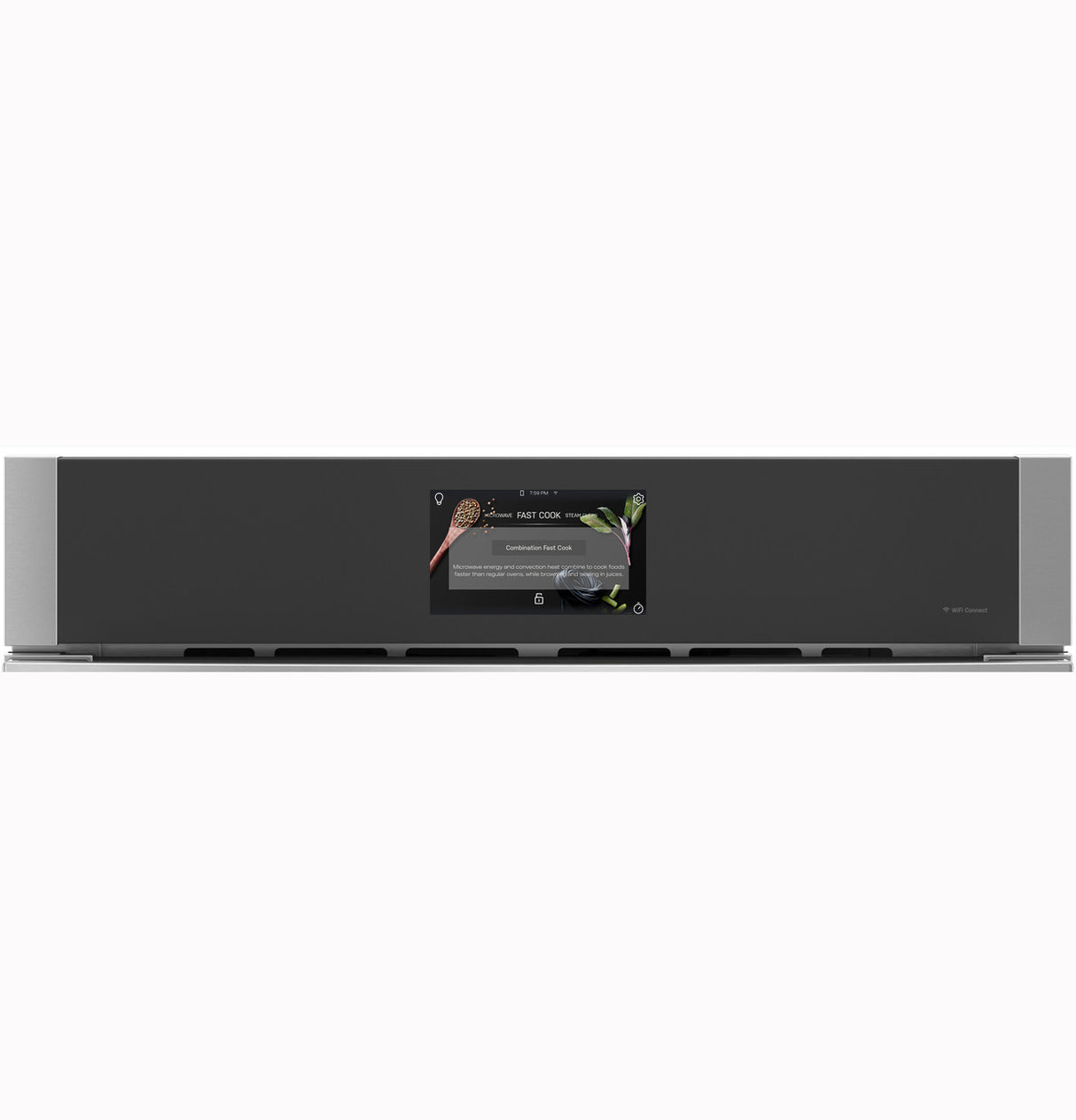 GE Profile PWB7030SVSS built-in microwave convection oven view 5
