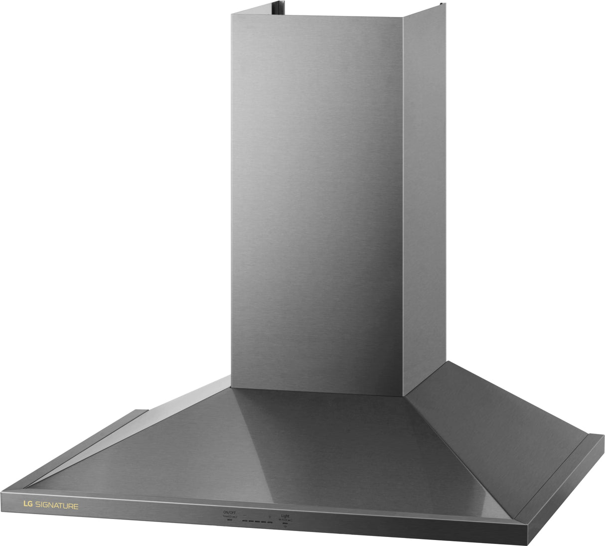 LG SIGNATURE HCEU3039X wall mount range hood left angle
