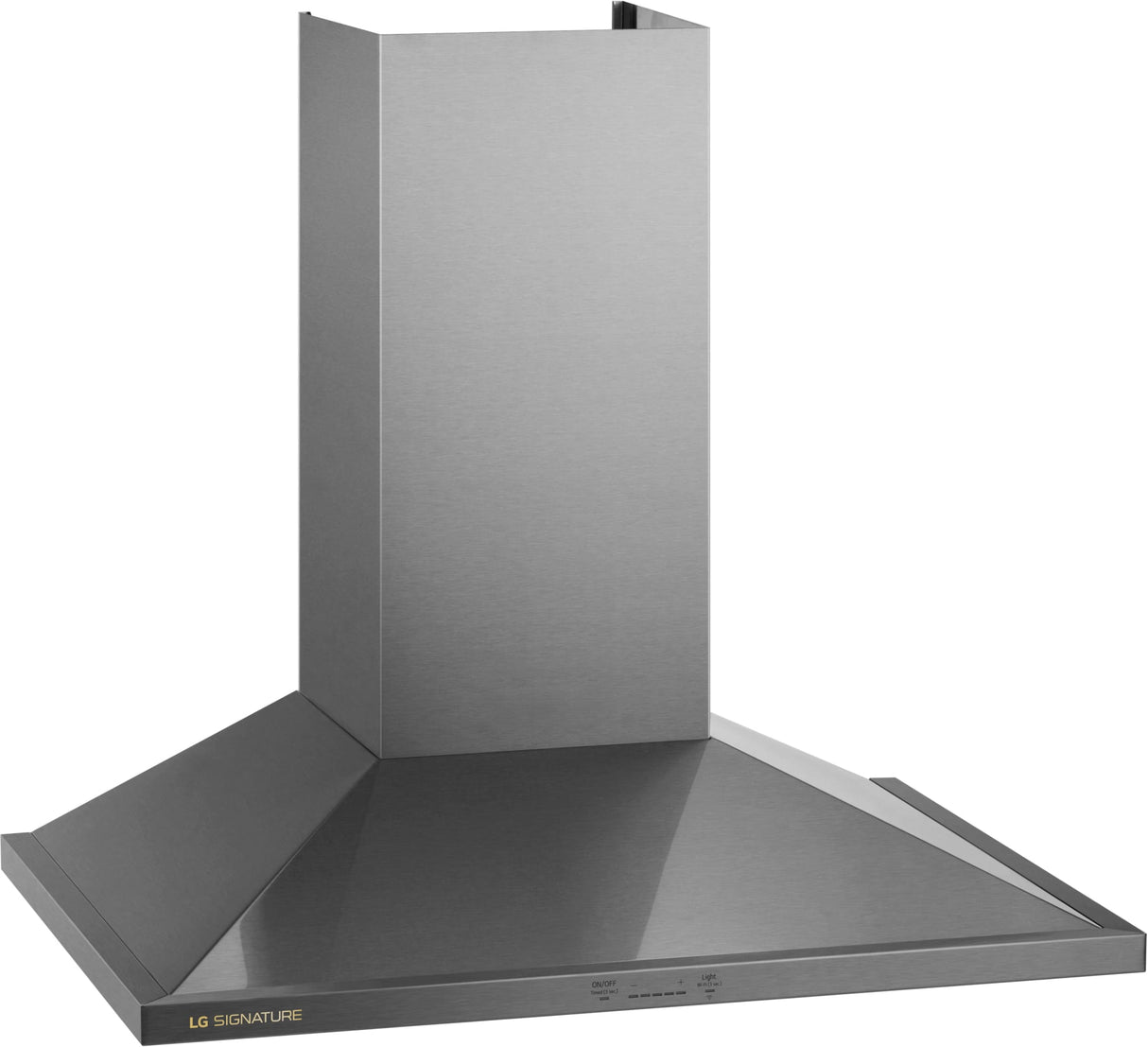 LG SIGNATURE HCEU3039X wall mount range hood right angle
