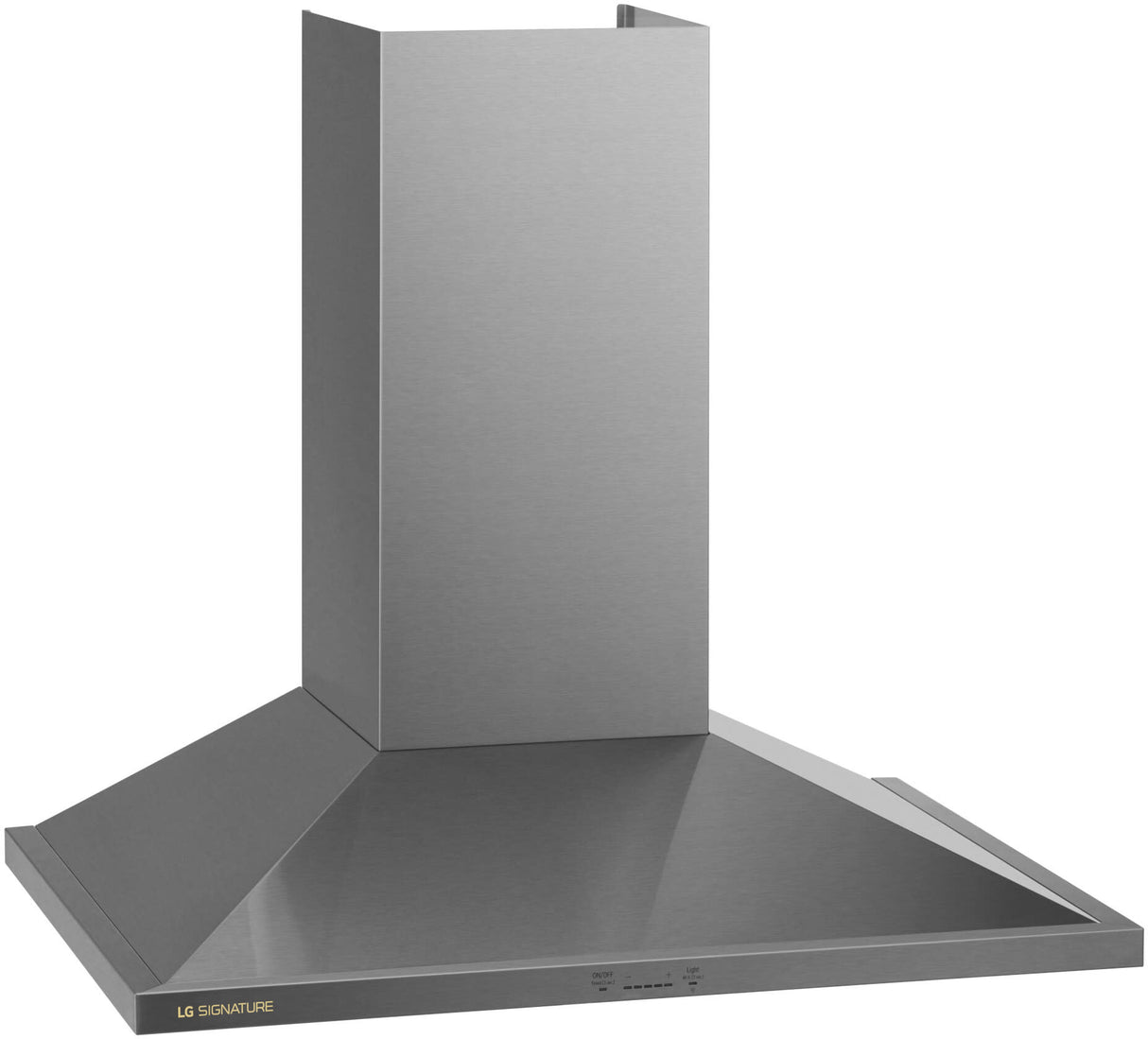 LG SIGNATURE HCEU3639X wall mount range hood right angle