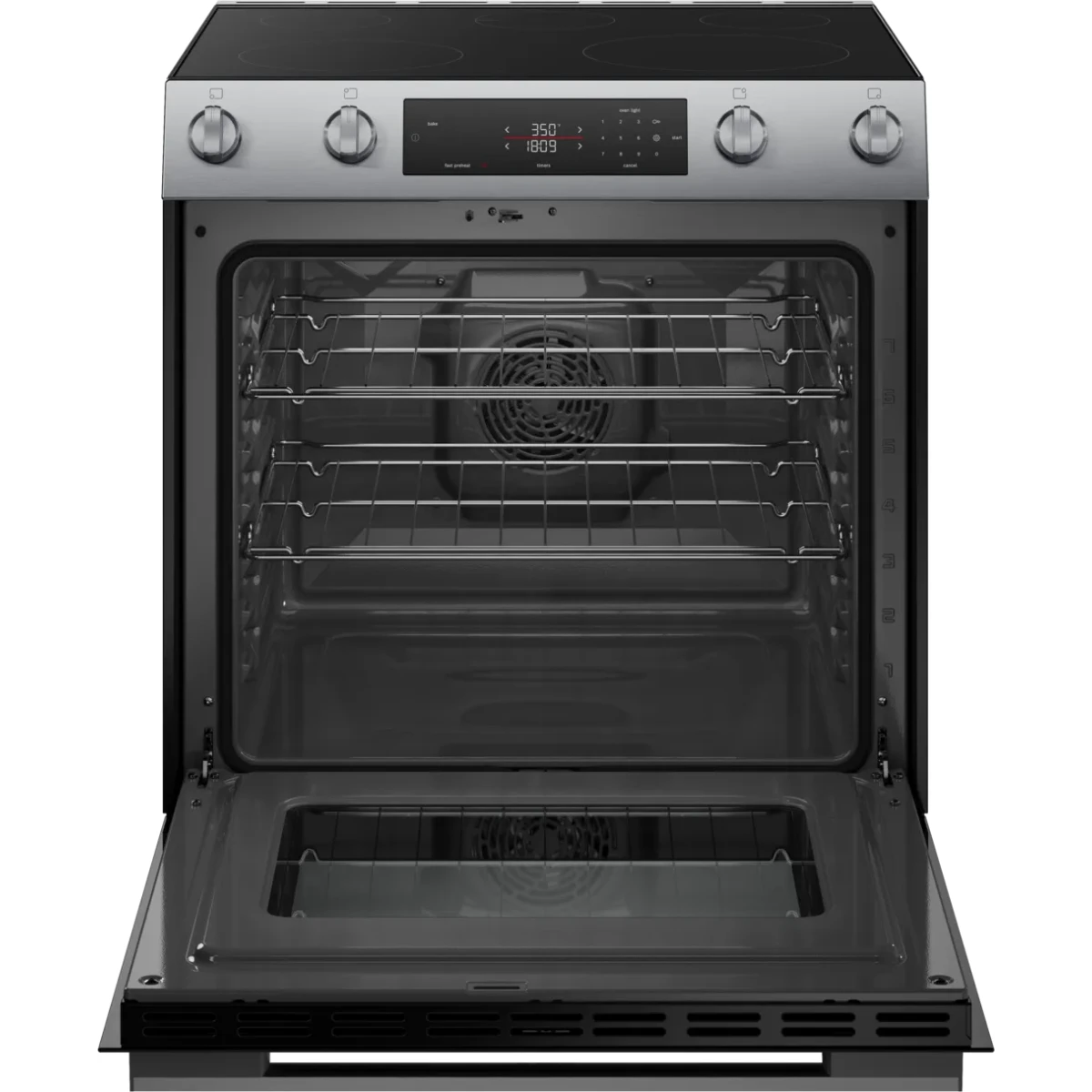 30 Inch Slide-In Electric Range with 5 Elements, 5.8 cu. ft. Oven Capacity, Storage Drawer, Self-Clean, Steam-Assist Cleaning Cycle, ADA Compliant, Sabbath Mode and Star-K Certified
