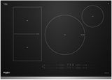 Whirlpool WCIT7536SS 36 Inch Smart Induction Cooktop - angled view
