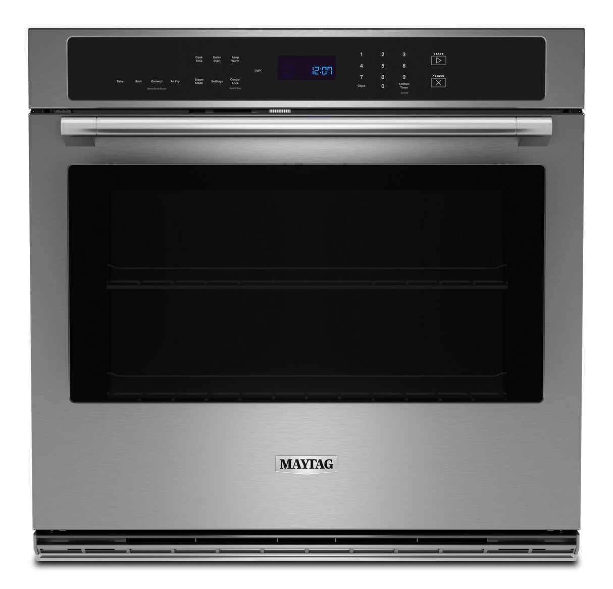 Maytag MOES4030TZ 30-inch single wall oven in fingerprint resistant stainless steel