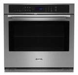 Maytag MOES4030TZ 30-inch single wall oven in fingerprint resistant stainless steel