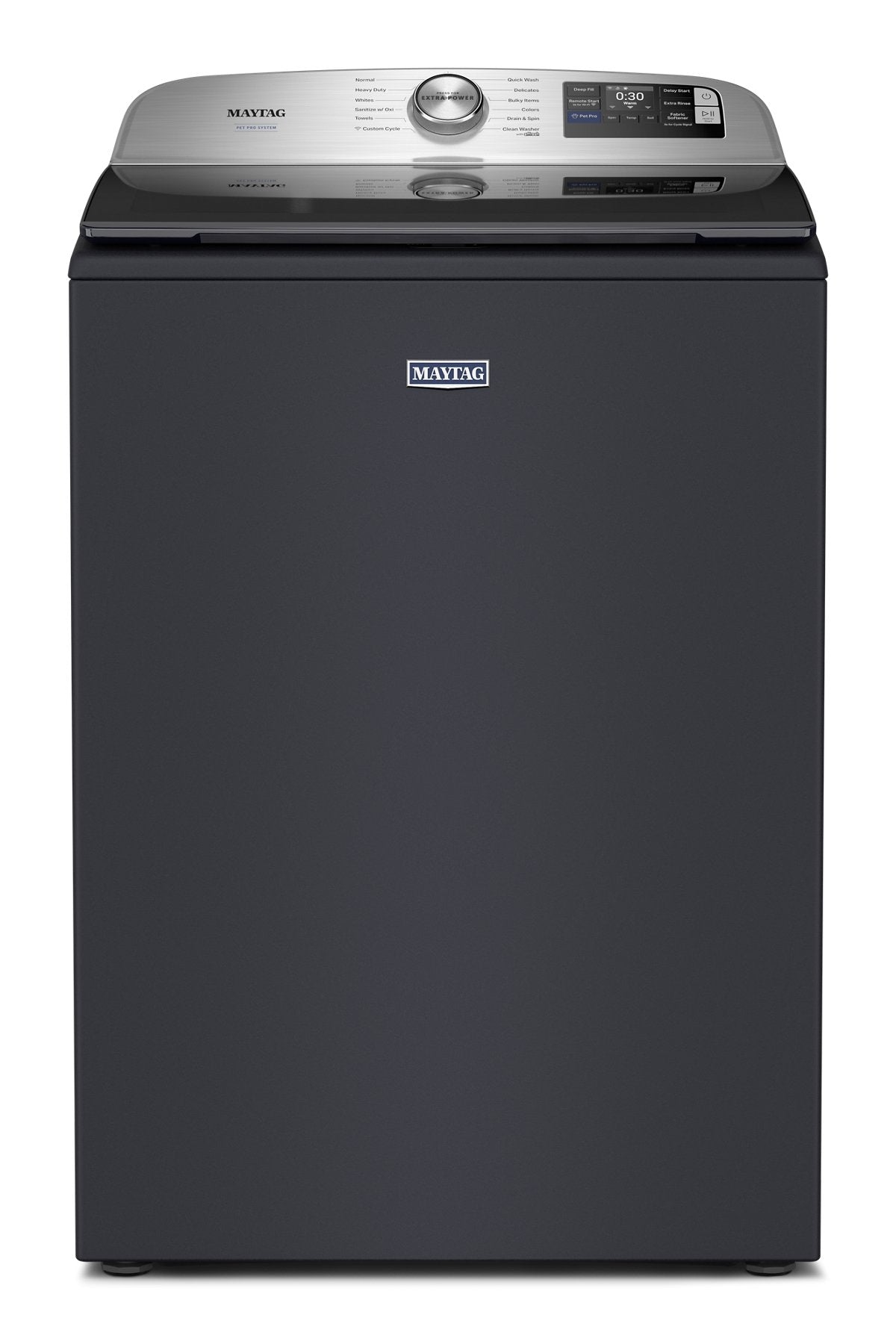 Maytag MTW7200RF midnight steel top load washer