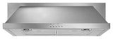 Whirlpool UXT5536AAS 36-inch convertible under-cabinet range hood in stainless steel