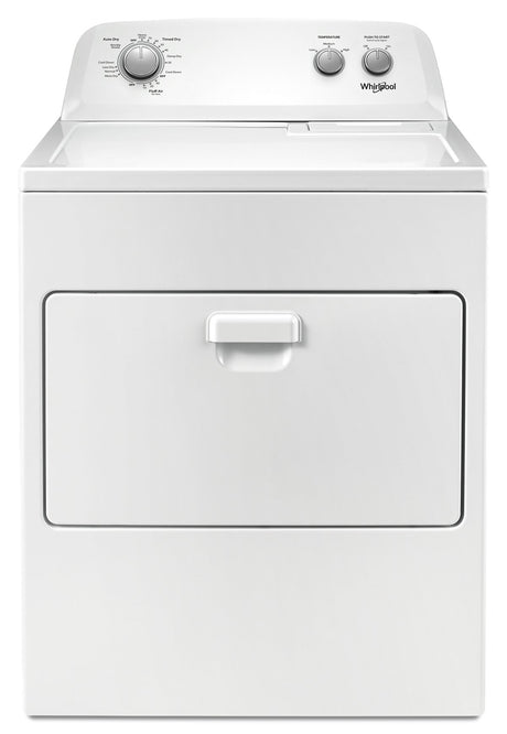 Whirlpool WED4850HW white electric dryer front