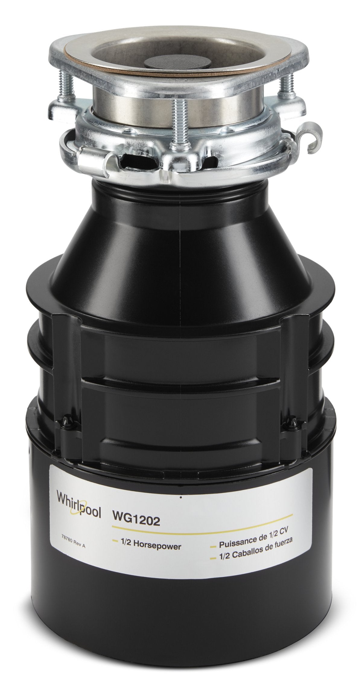 Whirlpool WG1202XH 1/2 HP garbage disposer