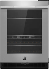 JennAir JUBFR242HL 24-inch built-in undercounter beverage center, stainless steel, right hinge