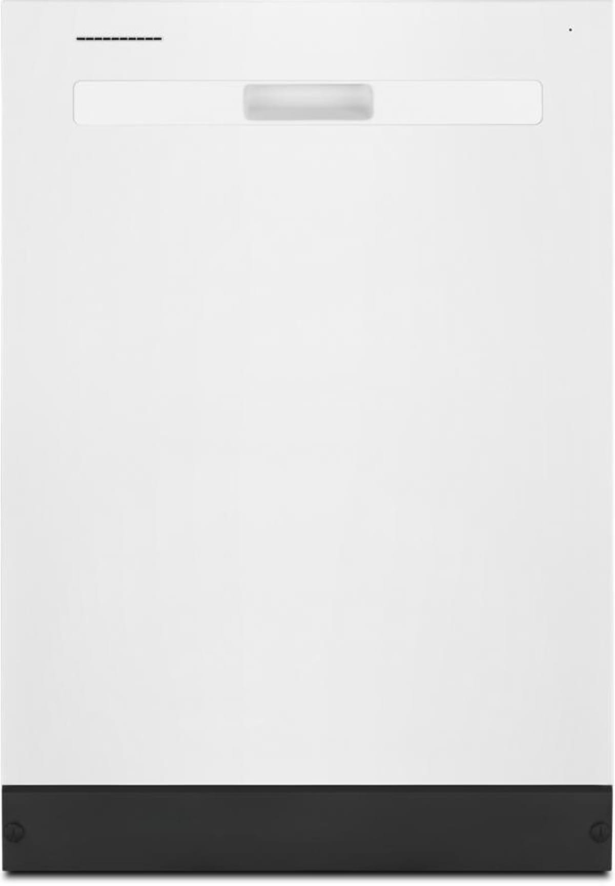 Whirlpool WDP540HAMW 24 inch top control dishwasher in white - front view