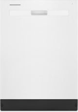 Whirlpool WDP540HAMW 24 inch top control dishwasher in white - front view