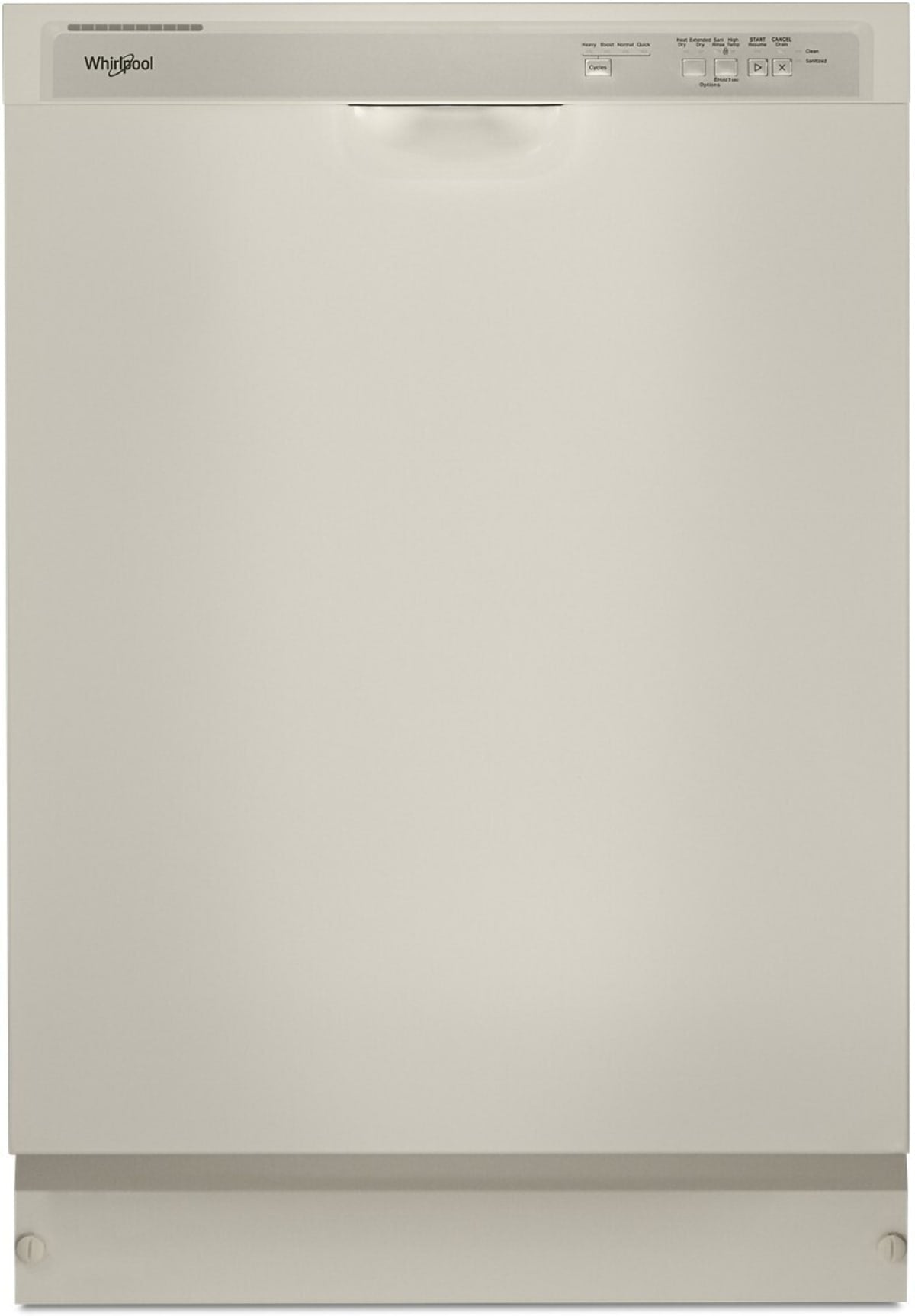 Whirlpool WDF341PAPT 24-inch dishwasher in Biscuit