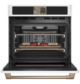 Café CTS90DP4ZW2 single wall oven 7 inch touch display detail