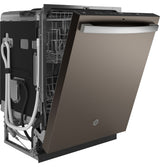 GE GDT650SMVES - 24 in. Top Control Flush-Mount Dishwasher with Stainless Steel Interior47 dBa Sound Level, Sanitize Cycle, 3rd-Rack & Dry Boost - Fingerprint Resistant Slate