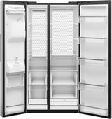GE Profile PZE24QYYFS refrigerator interior view