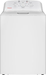 Hotpoint HTW265ASWWW 4.0 cu. ft. top load washer in white, front view