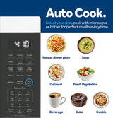 GE GCST10A1WBB countertop microwave - feature detail
