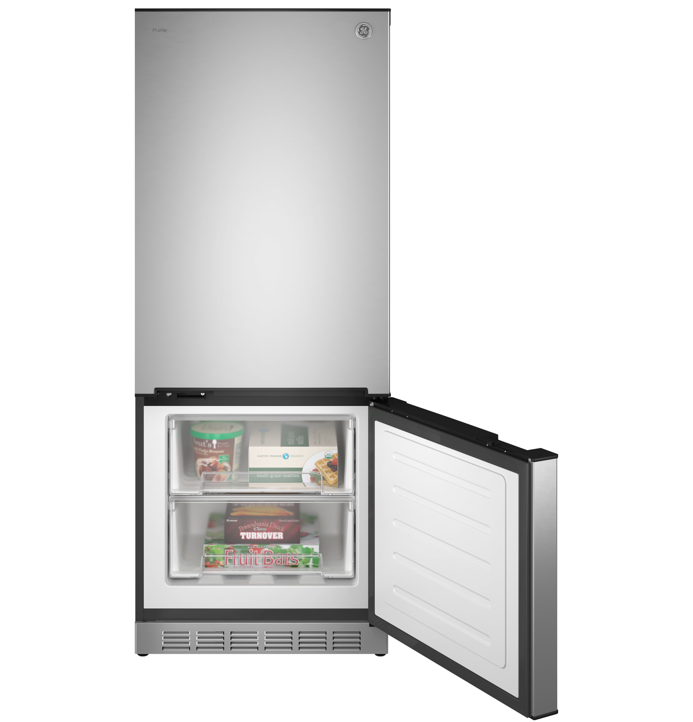 GE Profile TM 10.0 cu. ft. 12V DC Bottom Freezer Refrigerator PBV10RSTSS