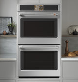 Café CTD90DP2ZS1 double wall oven installed in a modern kitchen — lifestyle view