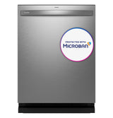GE Profile(TM) ENERGY STAR(R) Fingerprint Resistant Top Control Stainless Interior Dishwasher with Microban(TM) Antimicrobial Protection with Sanitize Cycle - (PDT715SYVFS)