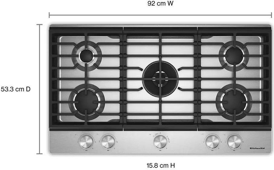KitchenAid KCGK736SSS Cooktop