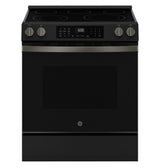 GE GRS600AVDS 30 inch slide-in electric convection range in black slate