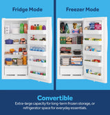 GE FUF14SZRWW 14.3 Cu. Ft. Garage Ready Convertible Upright Freezer White - image 7