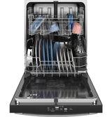 GE 24" ENERGY STAR Top Control Dishwasher with Stainless Steel Interior, Dry Boost & Sanitize Cycle, 48 dBA – Stainless Steel